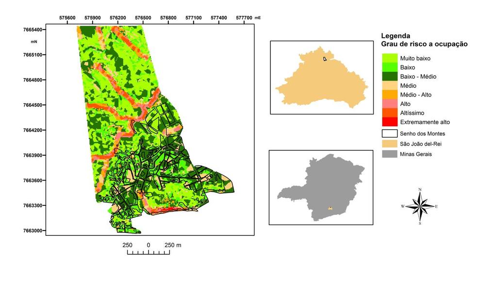 Figura 8 - Mapa de áreas de risco a