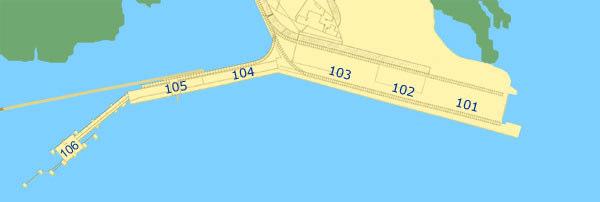 39 Figura 8: Localização dos berços de atracação do Porto de Itaqui 3.2.1.
