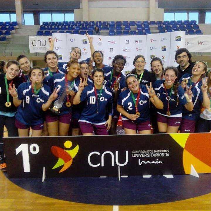 Equipa de Andebol Feminino do IPLeiria é Campeã Nacional 2014 A equipa de Andebol feminino do IPLeiria alcançou, no dia 10 de abril de 2014, na cidade da Maia, o primeiro lugar da Fase Final do