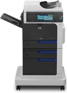 Multifuncional HP Color LaserJet Enterprise CM4540f Caminho de atualização Multifuncional CLJ Enterprise CM4540f ADF para 50 folhas com digitalização em frente e verso até 42 ipm, em preto e em cores