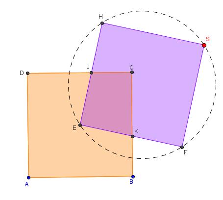 Por exemplo, a figura 7 mostra que ao arrastrar o vértice B do triângulo equilátero ABC construído no AGD Geogebra, os comprimentos dos lados do triângulo mudam proporcionalmente sem mudar o tipo de