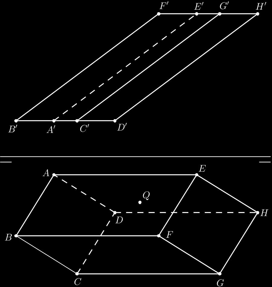 CAPÍTULO 2. OPERAÇÕES COM POLIEDROS 48 2.5.2 Prisma Oblíquo Um ponto (P ) pode pertencer a uma das bases ou a uma das superfícies laterais do prisma oblíquo.