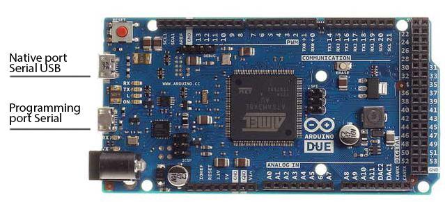 CONECTANDO O ARDUINO DUE Para efetuar a comunicação com o Arduino Due, pode-se proceder de duas formas.