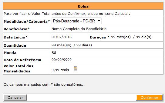 Para a modalidade de bolsa BEPE Pós-Doutorado, o Candidato (Beneficiário) receberá, além da mensalidade da própria bolsa BEPE