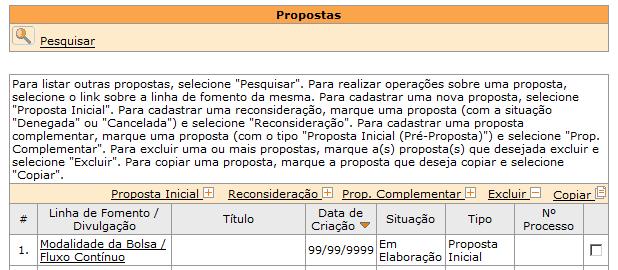 : ao clicar neste link, você irá visualizar uma versão da proposta apropriada para a impressão. Dessa forma, você pode ter uma visão geral de como está o preenchimento das abas e seus campos.