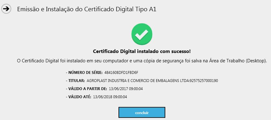 A Safeweb recomenda que a instalação do certificado digital modelo A1 nos sistemas operacionais MacOS e Linux seja feita através da cópia de segurança em arquivo do tipo.