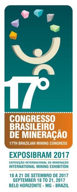 17º Congresso Brasileiro de Mineração e EXPOSIBRAM 2017 18 a 21 de setembro EXPOMINAS BELO HORIZONTE - MG Kit de montagem padronizada Chave
