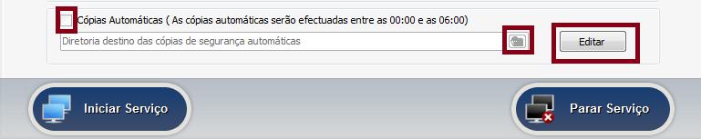 e) Cópias de segurança Foi implementada uma nova funcionalidade que permite efetuar a programação de cópias de segurança automática. Como proceder?