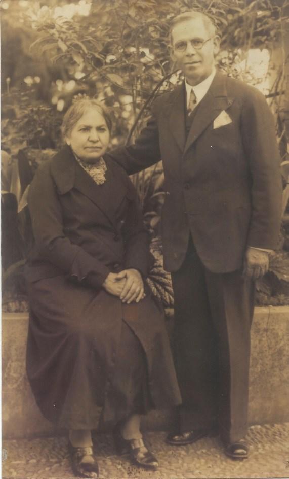 Luís Francisco Xavier e sua esposa, D. Maria da Glória.