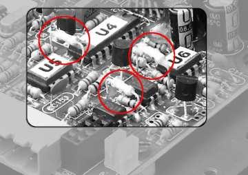 Figura 18: Posição dos resistores Figura 19: Remoção dos resistores de ajuste trada igual a 1.500Ω, valor adequado a circuitos de comando alimentados de 10 a 24Vdc.