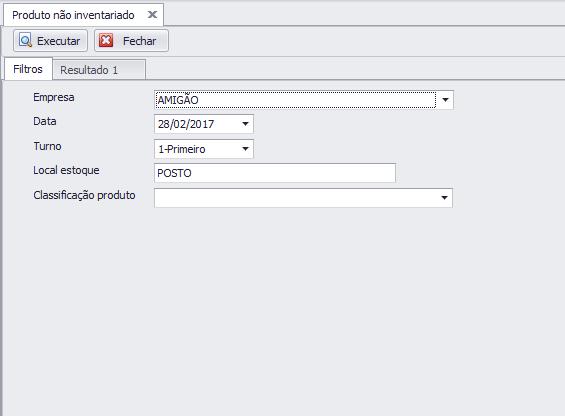 Empresa Selecionar empresa. Data Selecionar a data. Turno Selecionar o turno do inventário.