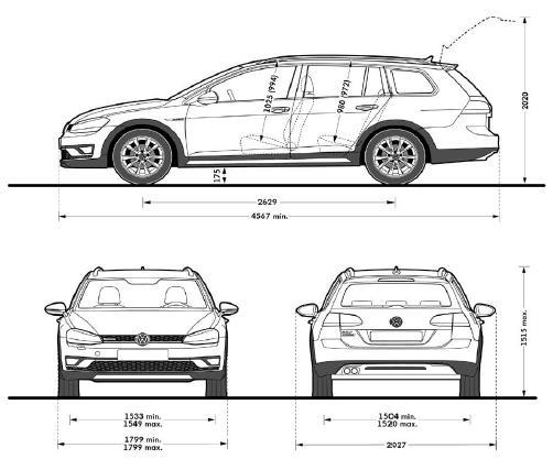 As dimensões - Alltrack Dimensões Comprimento, mm 4.567 Bagageira Comprimento, banco levantado / rebatido, mm 1.055 / 1.831 exteriores Largura, mm 1.