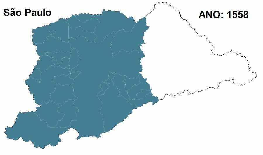 MAPA 1 Mapeamento histórico e reconstituição da divisão territorial (político-administrativa) da Região Metropolitana de São