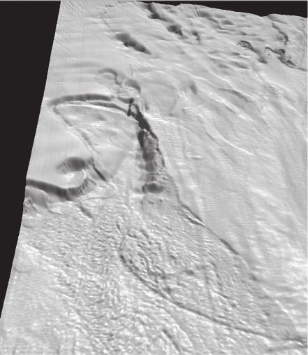 52 GEOMORFOLOGIA DO TALUDE COTIETAL E DO PL ATÔ DE SÃO PAULO B A 1 km 1 km FIGURA 15.