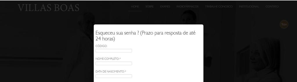 2. Preencher o formulário com todos os dados que são