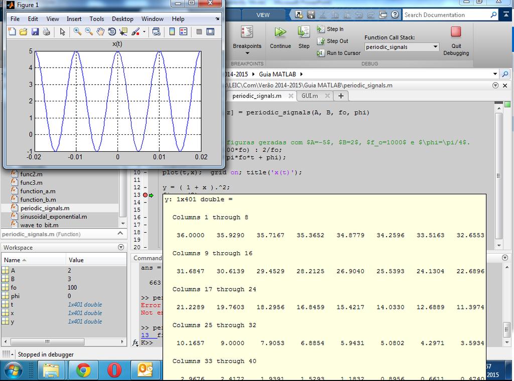 1. Matlab Ambiente de desenvolvimento: execução e