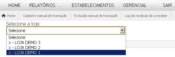 Gerencial em seguida Taxas e prazos.