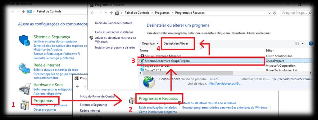 1.3. Ativando o Sistema Acadêmico Grupo Prepara Com o Sistema Acadêmico Grupo Prepara e os Requisitos do Sistema Acadêmico devidamente instalados no ServidorEscola, precisamos instalar esta nova