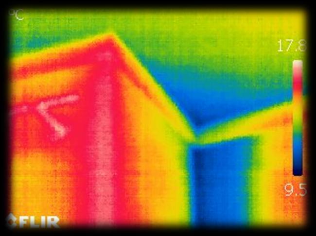 perda de energia para o exterior e redução de temperatura