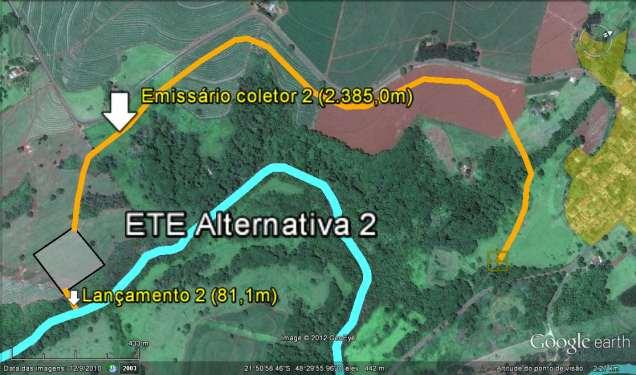 88 7.3. Alternativa 2 Esta alternativa de localização é proposta apenas para o Sistema Australiano de lagoas de estabilização.