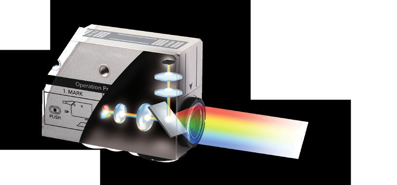 Elemento receptor de luz As duas lentes ópticas de grandes dimensões são resistentes contra ruídos Os LED com regiões