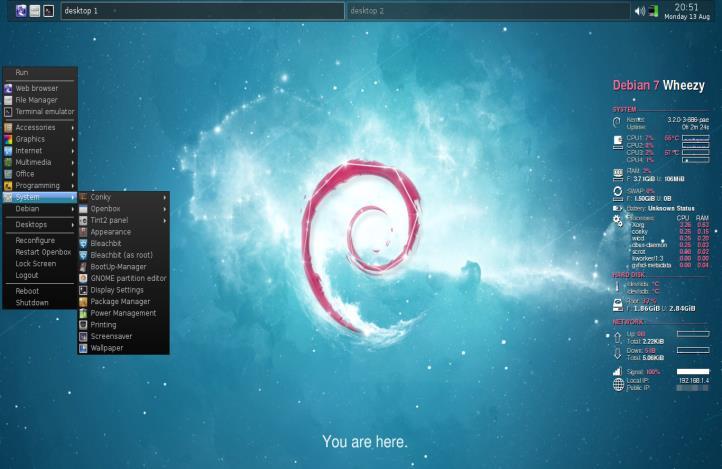 DEBIAN Foi o Sistema operativo em que várias distribuições Linux foram baseadas.