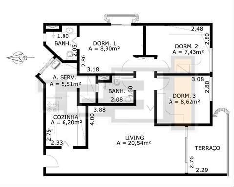 Especificações Físicas do Imóvel Tipo de Residência: Apartamento Localização da Residência: Rua Tito Vila Romana, Zona Oeste Área Total Aproximada: 120m² Iluminação natural e circulação de ar: O