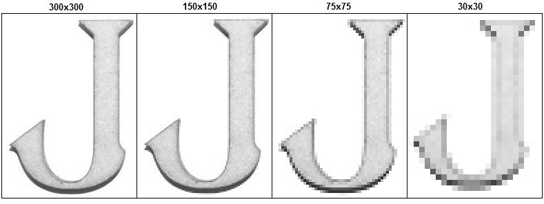 26 Um exemplo de variação de resolução espacial de uma imagem por ser observado na Figura 4.