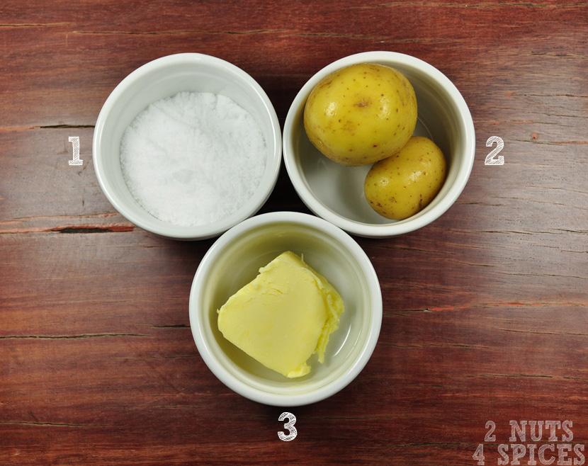 hour. Veja como fazer: Ingredientes: 1) 1 xícara de sal refinado (ou 170g); 2) 1kg de batatinha (daquelas mini); 3) Manteiga