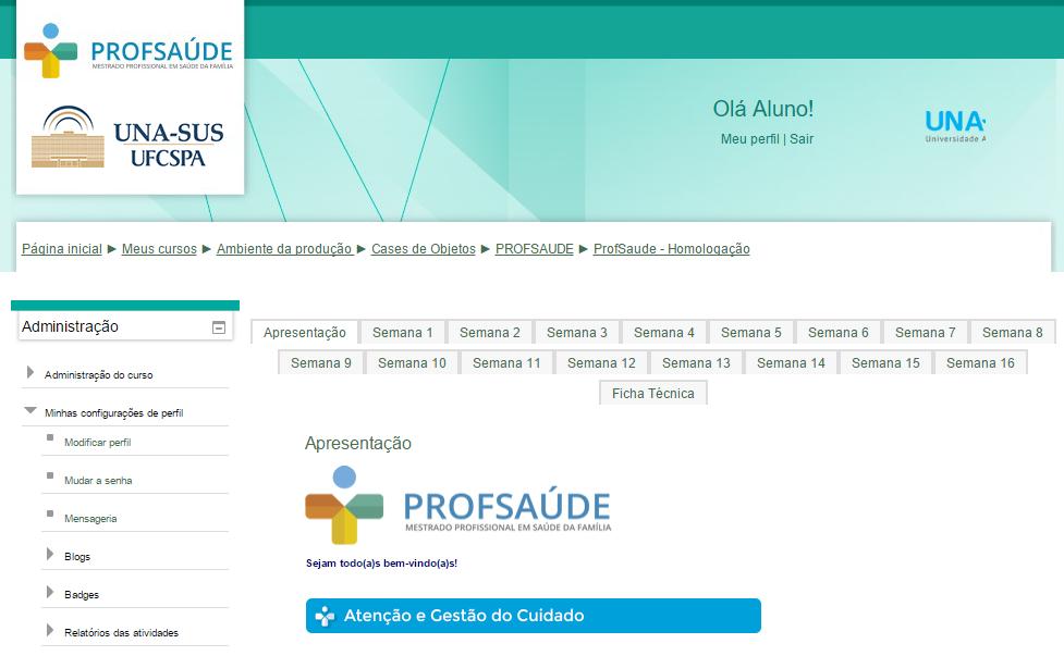 Mensageria: Local onde você pode configurar a forma como deseja receber as mensagens trocadas