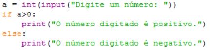 If else (Sintaxe Python) Abra um novo arquivo python e implemente o seguinte trecho de código: Execute o programa quantas