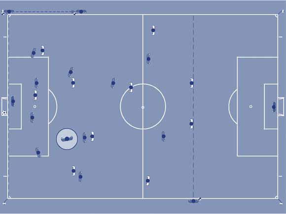 7. Situações de "Gol Não gol" Quando um gol for marcado e não houver dúvida quanto à decisão, o árbitro e o árbitro assistente deverão estabelecer contato