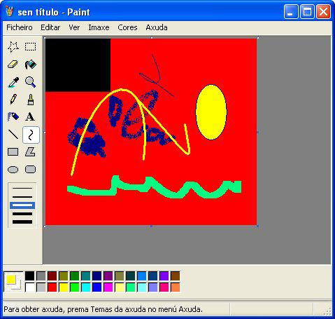 4. 2 O programa Paint Paint é unha aplicación que permite retocar debuxos e que substitúe ao coñecido Paintbrush de Windows 3.x. Con ela pódense crear debuxos sinxelos que poden trasladarse a outras aplicacións.