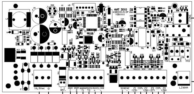 Especificações técnicas Alimentação AC Corrente de saída auxiliar 16,5 V (Recomenda-se a utilização de um cabo com bitola 1 mm) Com ajuste máximo de 1,0 A (12 VDC) (Recomenda-se a utilização de um