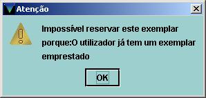 Obs.; Neste caso o exemplar está disponível por isso se subentende que estará perdido 3.4.