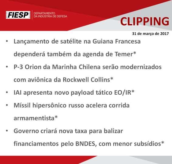 Lançamento de satélite na Guiana Francesa dependerá também da agenda de Temer* A data de lançamento do Satélite Geoestacionário de Defesa e Comunicações Estratégicas (SGDC) ao espaço depende, entre