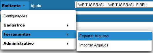 5. Exportação de XMLs Caso você precise fazer uma exportação de todos os XMLs de um certo período (que deve ser de no máximo 90 dias), você pode utilizar a ferramenta