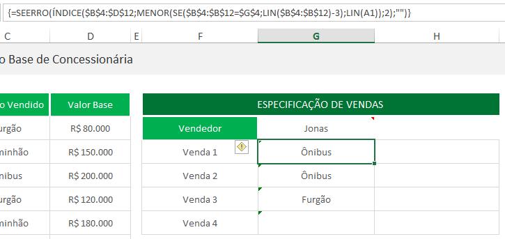 Passo 4 SEERRO Esse passo é bem simples e sem mistério. Basta repetir a função usada colocando o SEERRO na frente e deixando um (valor em branco) no final.