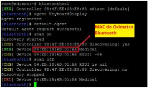 estabelecer o serviço de comunicação entre dispositivos LE. Para instalar esta biblioteca no Edison, precisamos do pacote de aplicações para comunicação Bluetooth denominado BlueZ 5.24.