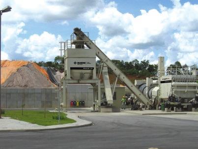 10 Silo de pesagem de massa asfáltica Silo montado posteriormente ao silo de massa básico e conectado à quatro células de carga que efetuam a pesagem do produto pronto antes de seu carregamento nos