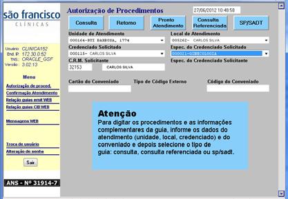 Para procedimentos/exames não autorizados via Web Guias, proceder conforme rotina descrita nos itens 3.3, 3.4 e 3.5 (internação e procedimentos de alto custo). 4.2.