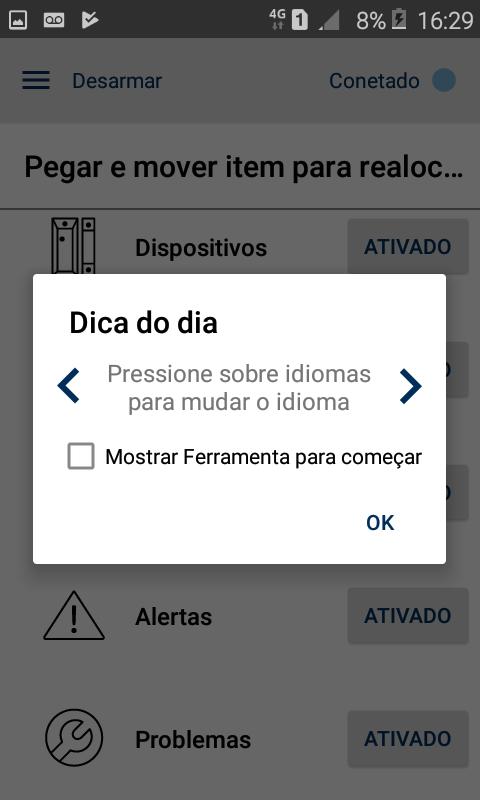 Mostrar Ajuda Essa opção mostra