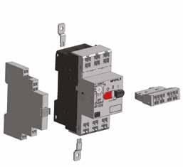 para caixa de sobrepor 16 - Disjuntor-motor MPW16_S (terminal mola) 17 - Contato auxiliar