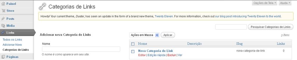 que seja atualizado: 17/32 Nova categoria de link adicionada Passe o ponteiro