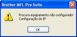 Se o aparelho ainda não tiver sido configurado para ser usada na rede, aparece o seguinte ecrã. Rede 8 Após ter lido e aceite o contrato de licença da ScanSoft 11SE Contrato de licença, clique em Sim.