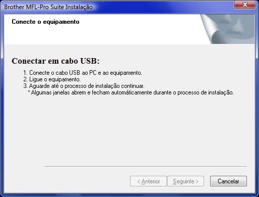 Instalar o Controlador e o Software 5 Escolha Conexão Local, e depois clique em Seguinte. A instalação continua.