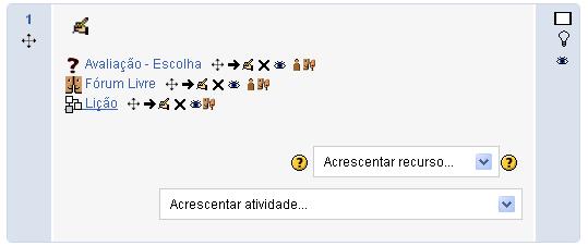 Após ter inserid e cnfigurad a atividade, é necessári cadastrar s itens que irã cmpr a mesma.