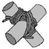 Falcaça a falcaça é feita na ponta de um cabo evitando que ele comece a desmanchar com o uso e o tempo. Pode ser feita com linha grossa.