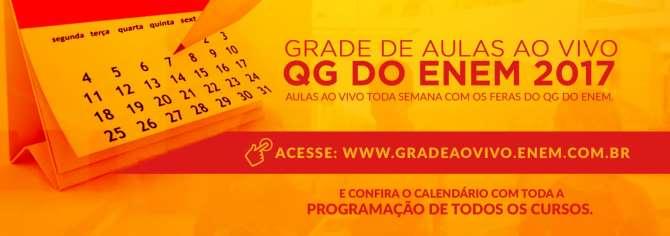 CONTEÚDO PROGRAMÁTICO CURSO COMPLETO ENEM + 2017 AULAS AO VIVO 2017 TODOS OS CURSOS Para conferir o conteúdo programático e as datas/horários das aulas ao vivo de 2017, acesse: www.gradeaovivo.enem.