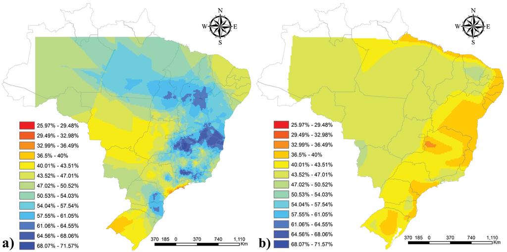 Basso, R.E. et al Guimarães (2008). Para uma nomenclatura consistente das novas isozonas, foram observadas informações contidas nas Unidades Climáticas do Brasil, apresentadas por Gusmão et al.